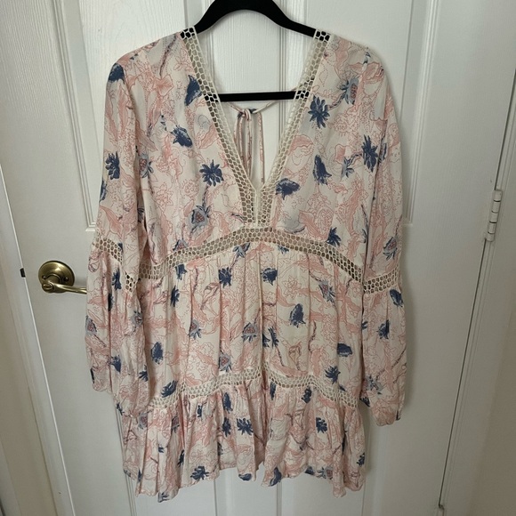 Bohemian Long Sleeve Dress - Picture 1 of 5